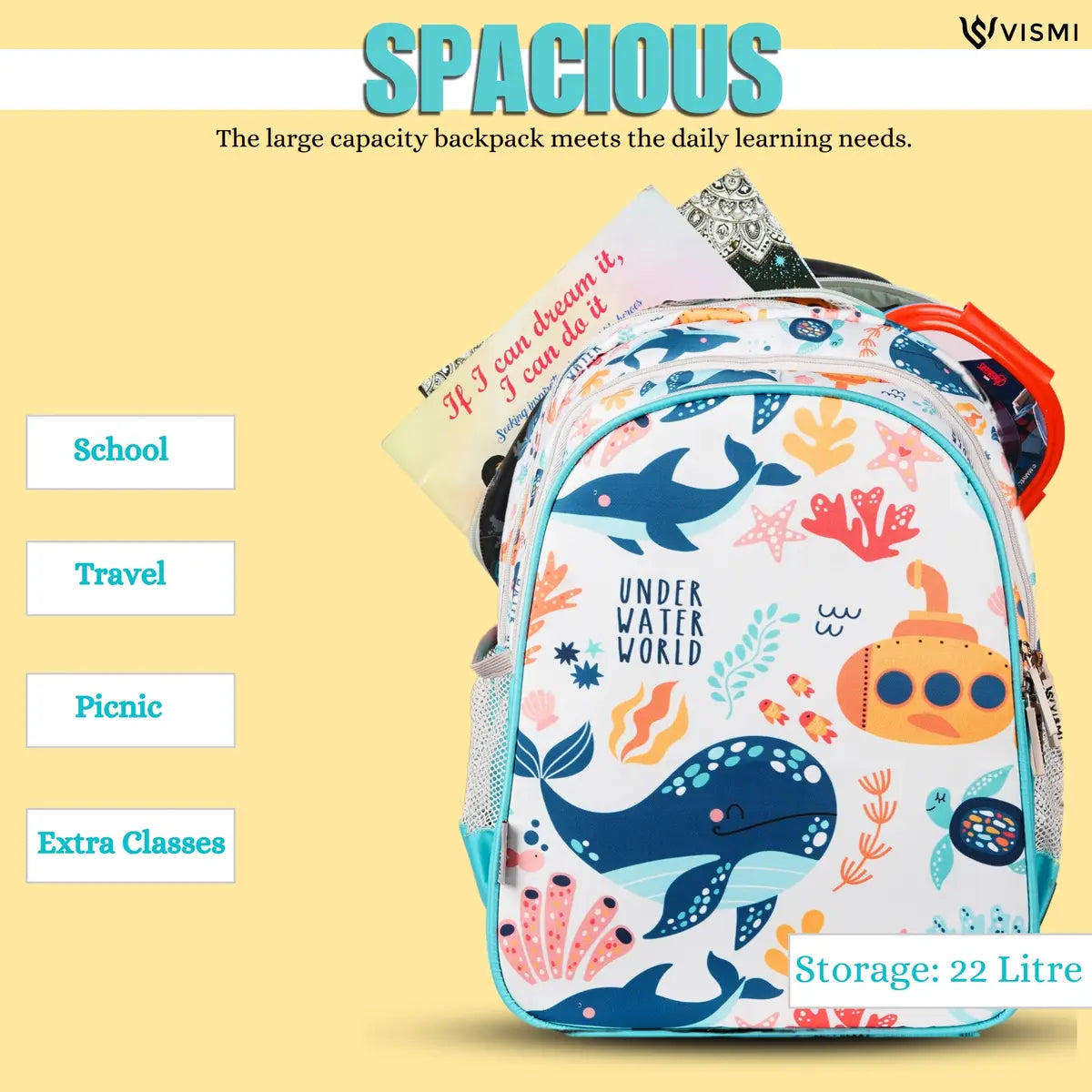 Everyday Essentials Elementary School Bag - Under Water