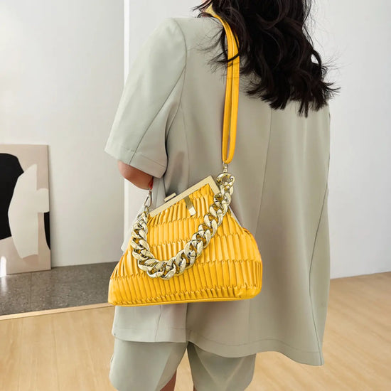Fashionista-Yellow-Shoulder-Bag