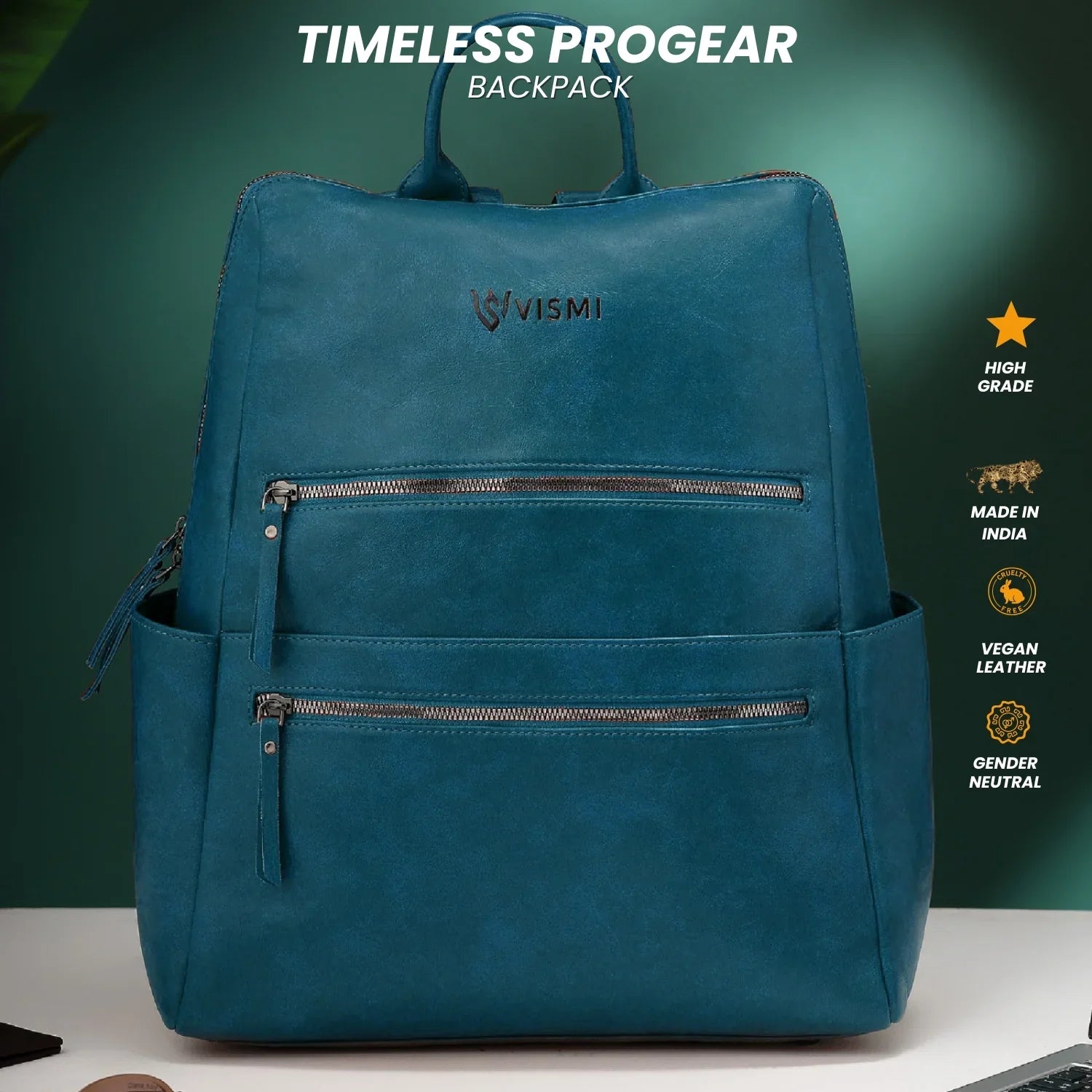 Timeless-ProGear-Teal-Blue-Laptop-Backpack–Stylish-Work-Travel-Bag