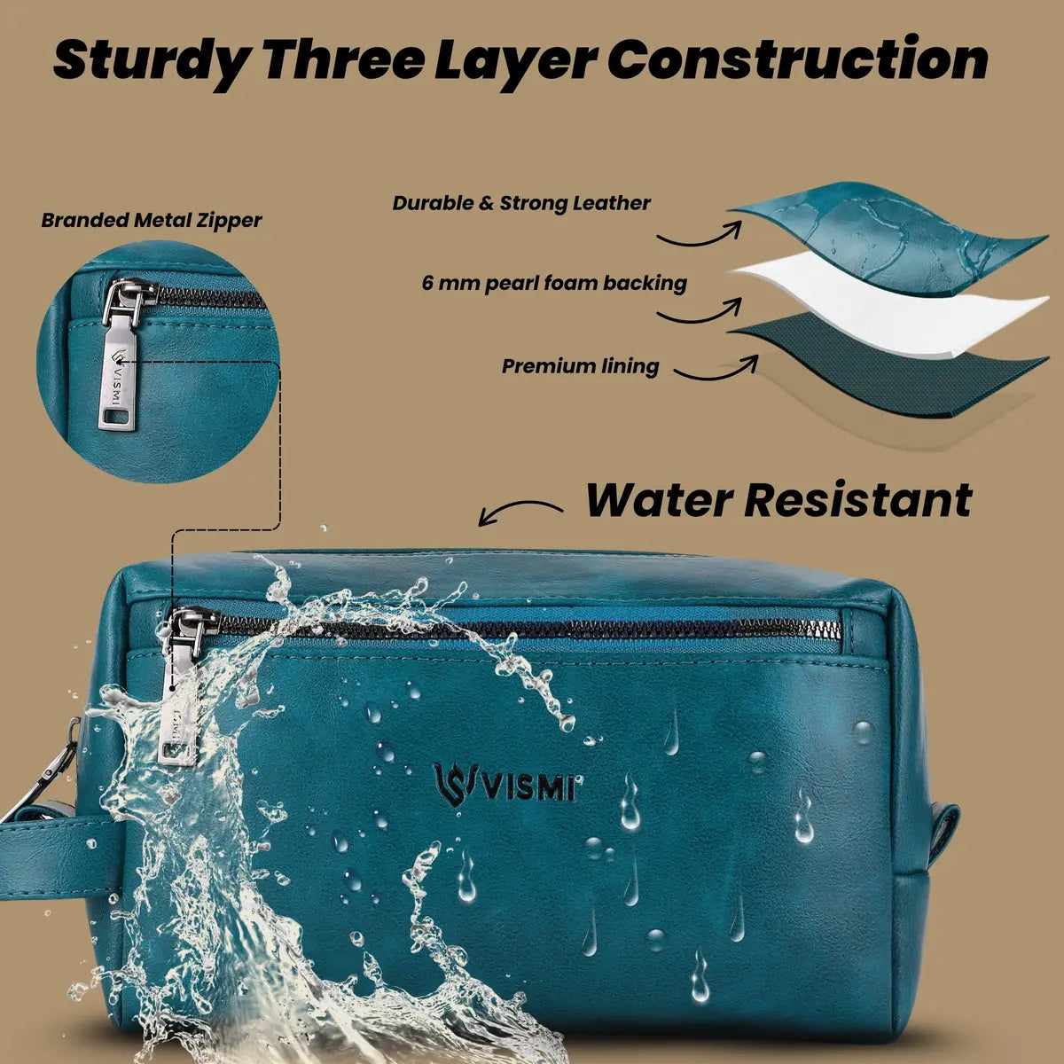 Durable-Teal-Blue-Toiletry-Organizer–Timeless-Travelmate-Pouches