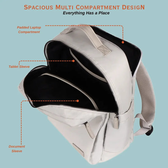 Spacious-Grey-Laptop-Backpack–Everyday-Essentials-Business-Travel-Bag