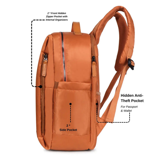 Everyday-Essentials-Orange-Backpack–Laptop-Bag-for-Office-Study-Travel