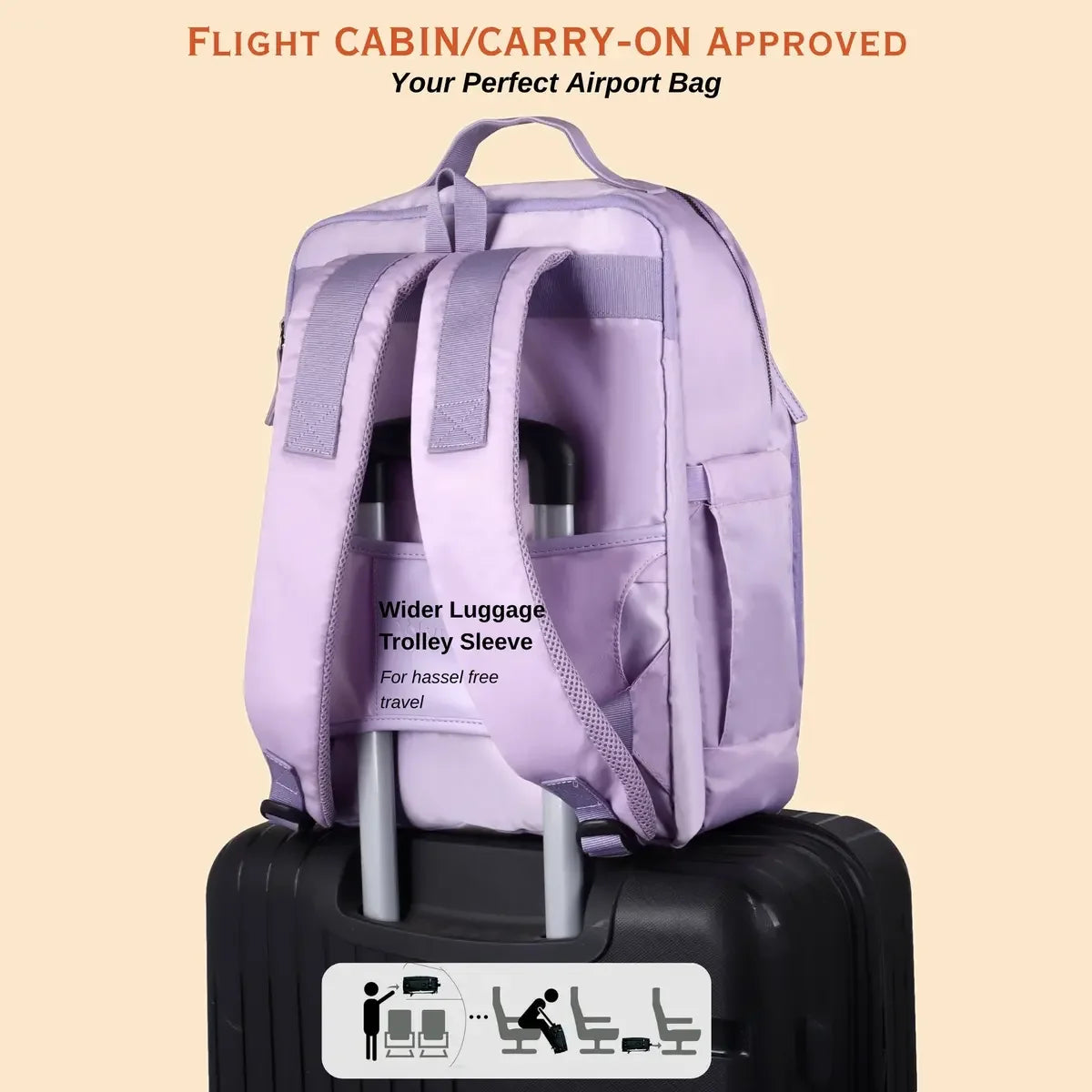 Trendy-Lavender-Travel-Laptop-Backpack–Everyday-Essentials-College-School-Bag