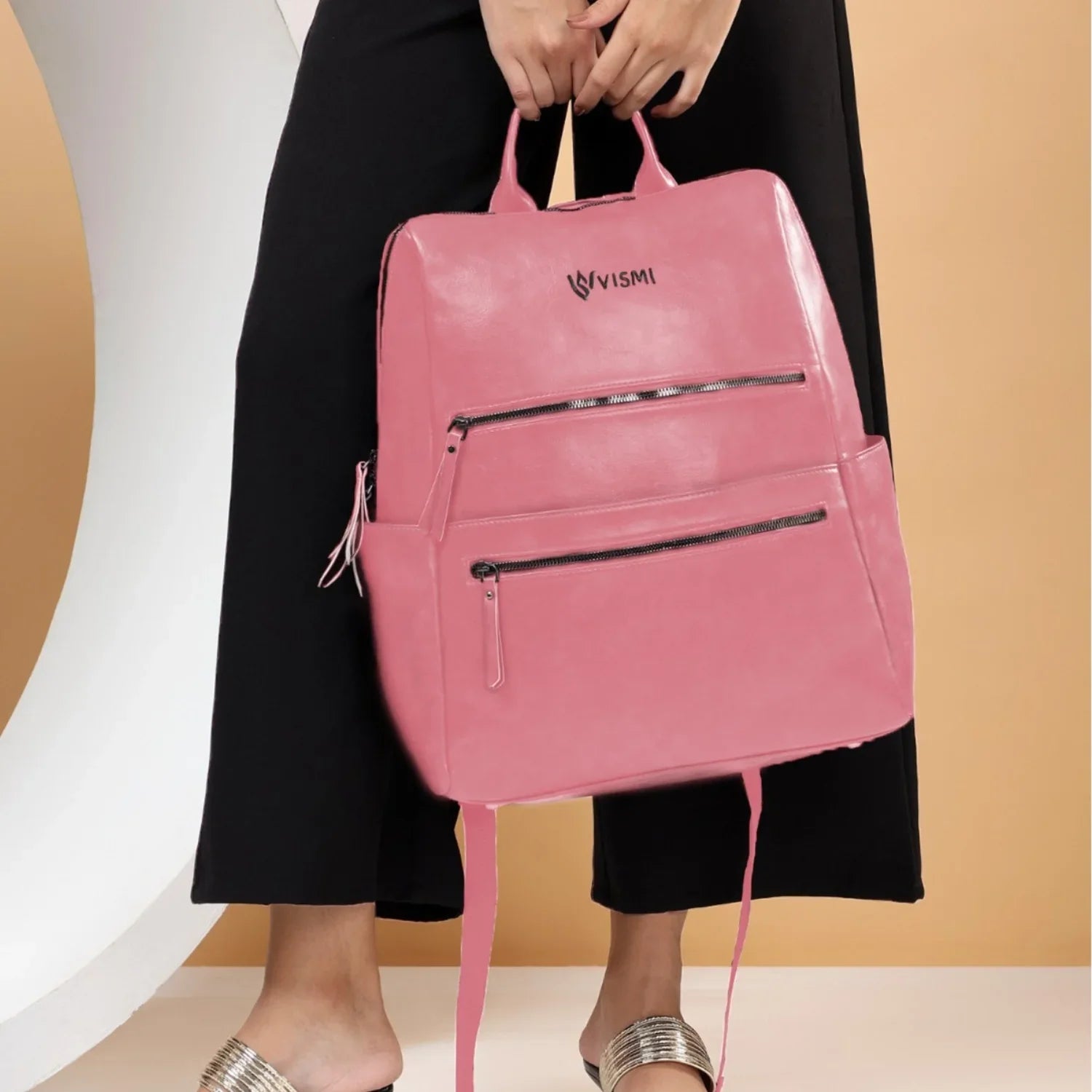 Durable-Blush-Pink-Laptop-Backpack–Timeless-ProGear-Office-College-Bag