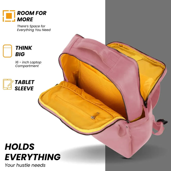 Durable-Blush-Pink-Laptop-Backpack-Timeless-Voyager-Multi-Purpose-Bag