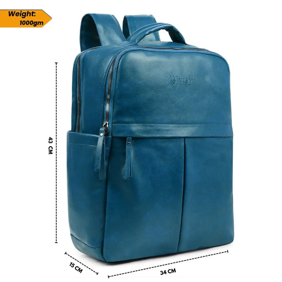Chic-Teal-Blue-Laptop-Backpack-Timeless-Voyager-Multi-Purpose-Office-Bag