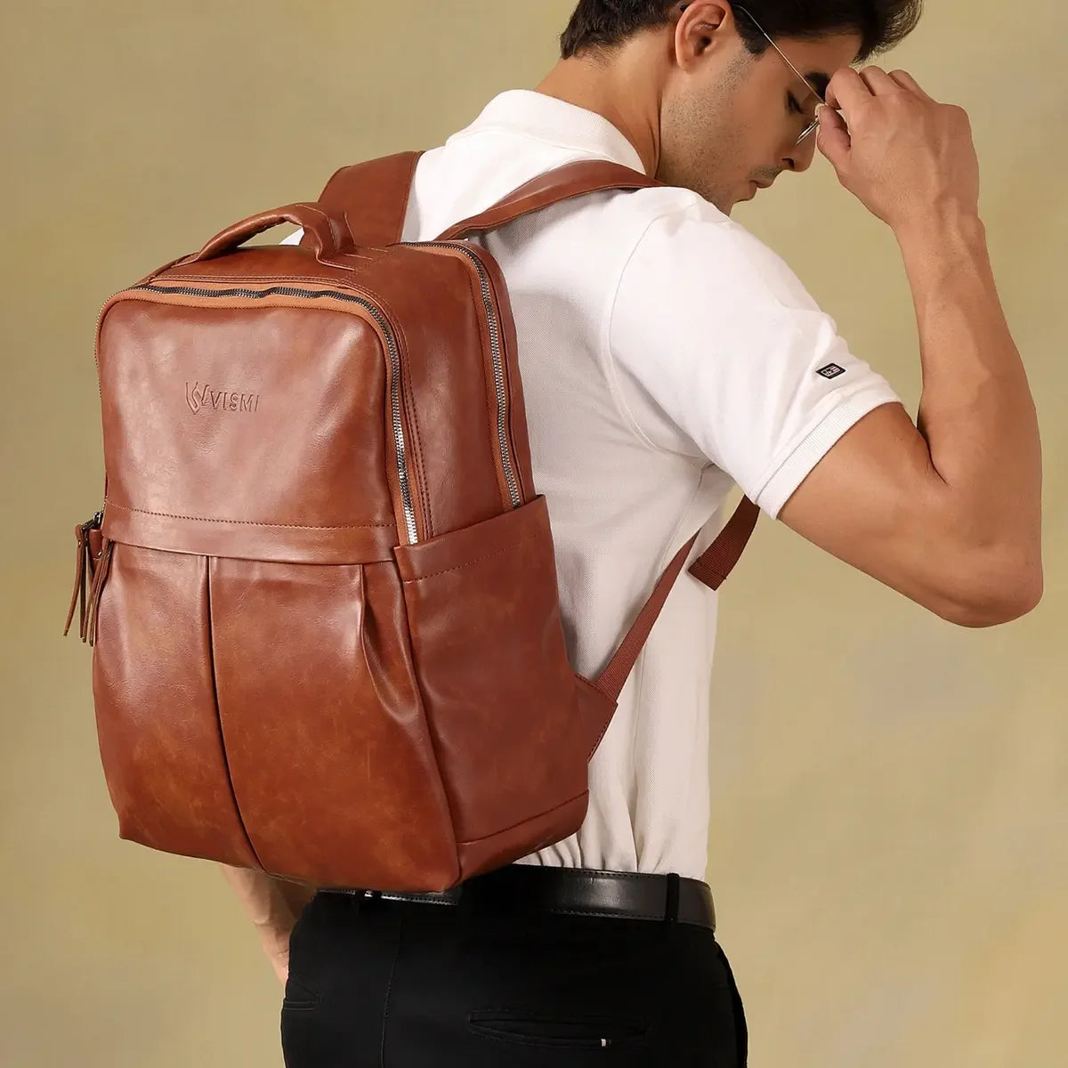 Durable-Tan-Laptop-Backpack–Timeless-Voyager-Office-College-Bag-for-Daily-Use