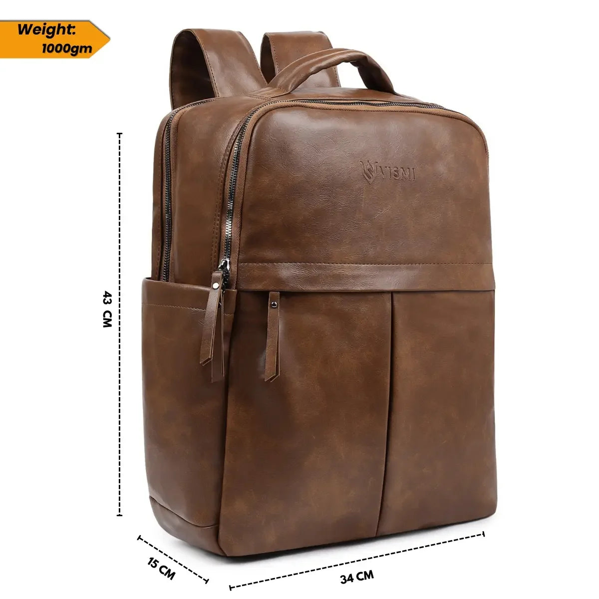 Stylish-Coffee-Brown-Laptop-Backpack-Timeless-Voyager-Multi-Purpose-Office-Bag