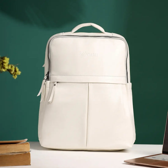 Timeless-Voyager-White-Laptop-Backpack–Stylish-Work-Travel-Bag