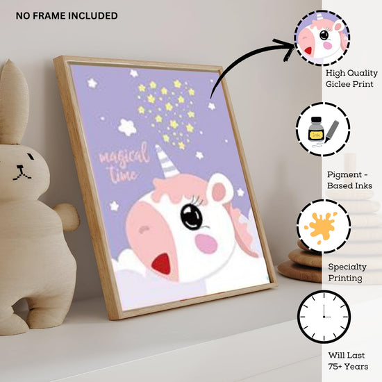 Unicorn-Wall-Posters-for-Girls-Room–5-Piece-Nursery-Wall-Art-Set