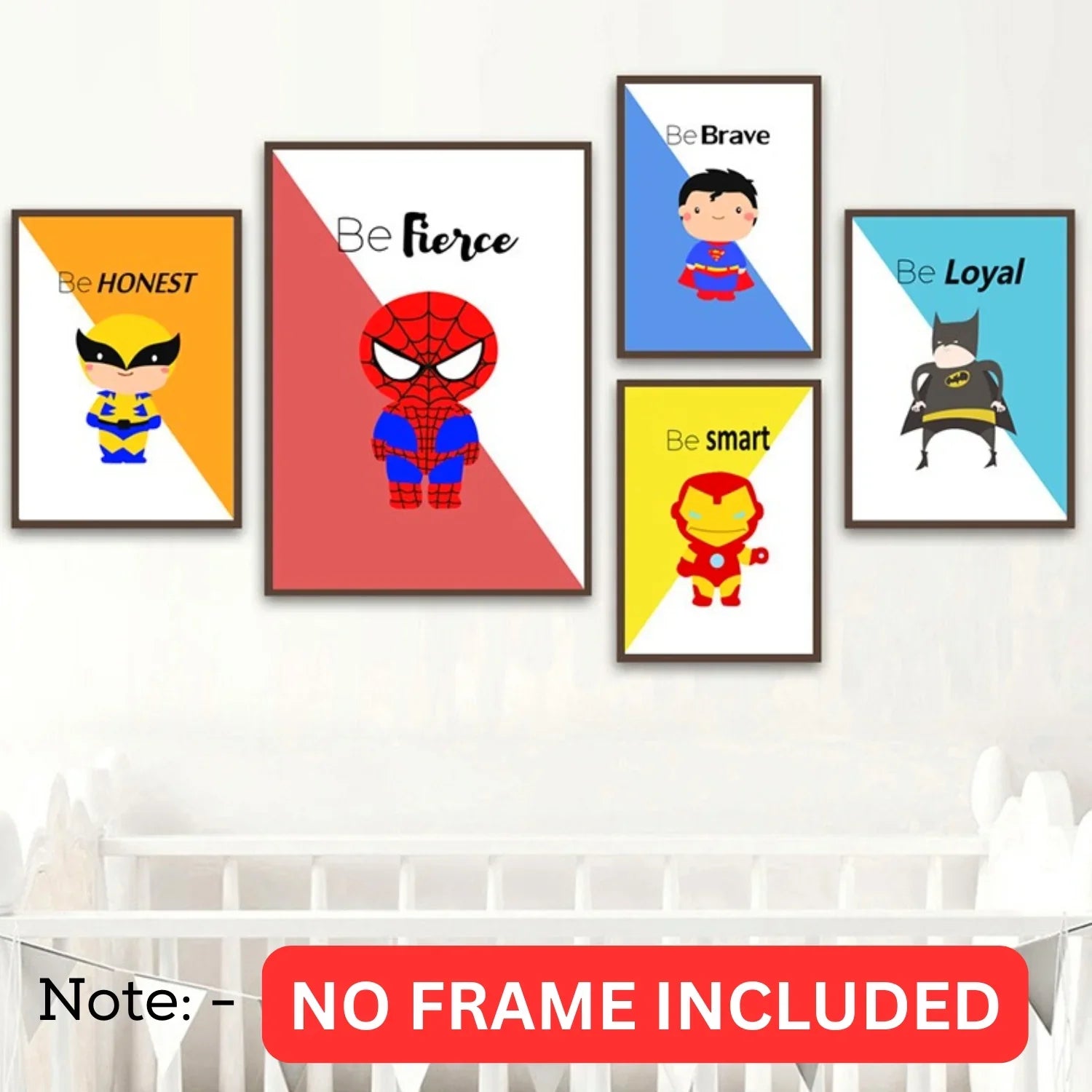 Set-of-5-Inspirational-Canvas-Prints–Motivational-Wall-Art-Unframed