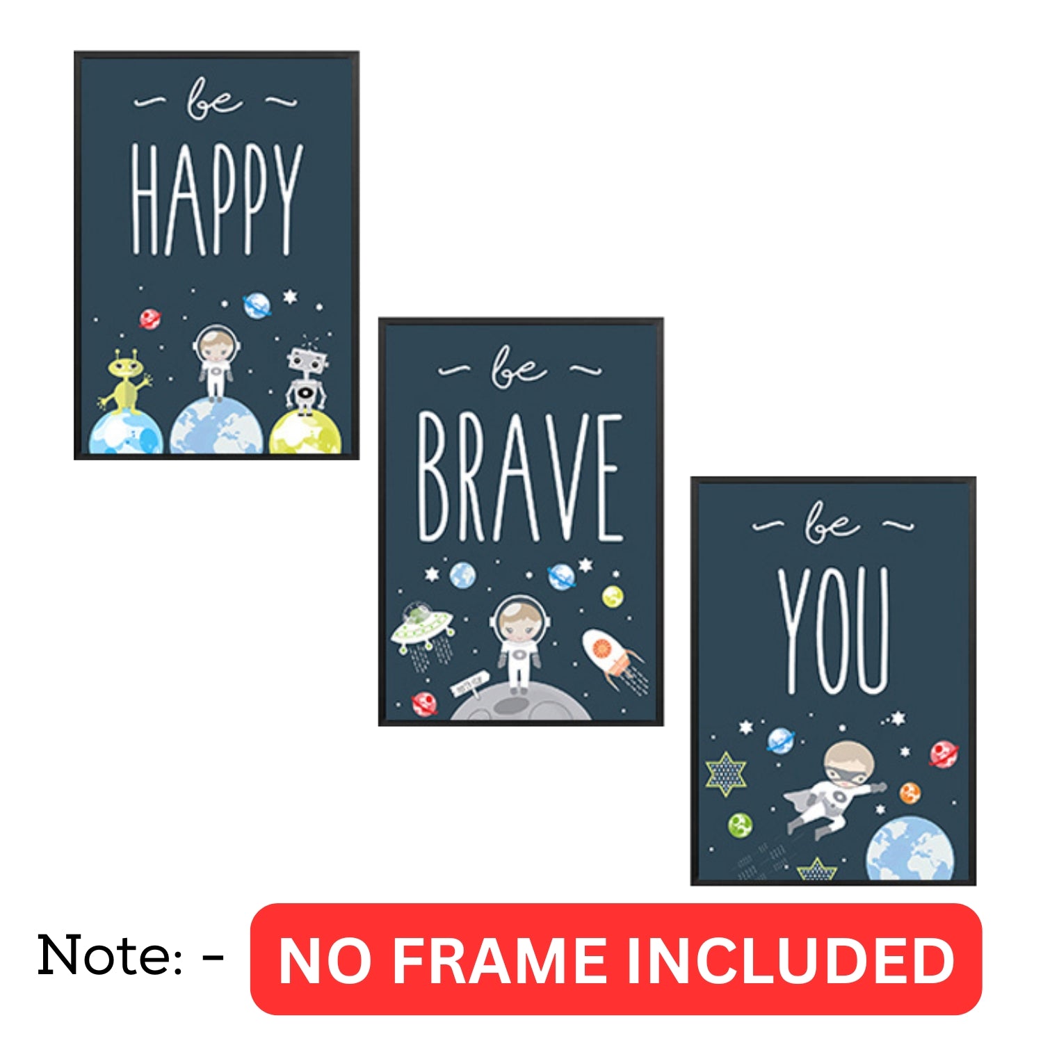 Kids-Room-Poster-Set–Be-Happy-Be-Brave-Be-You-Wall-Art-Prints