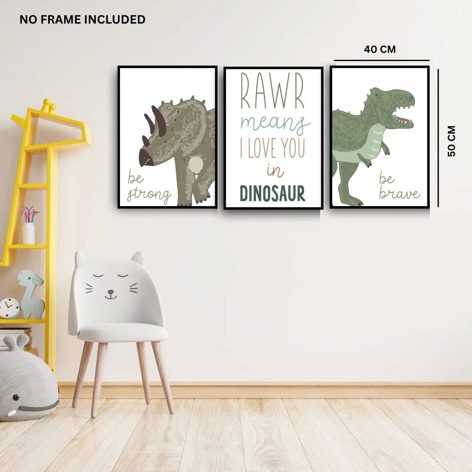 Unframed-Animal-Poster-Set-of-3–Kids-Room-Wall-Art-Decor