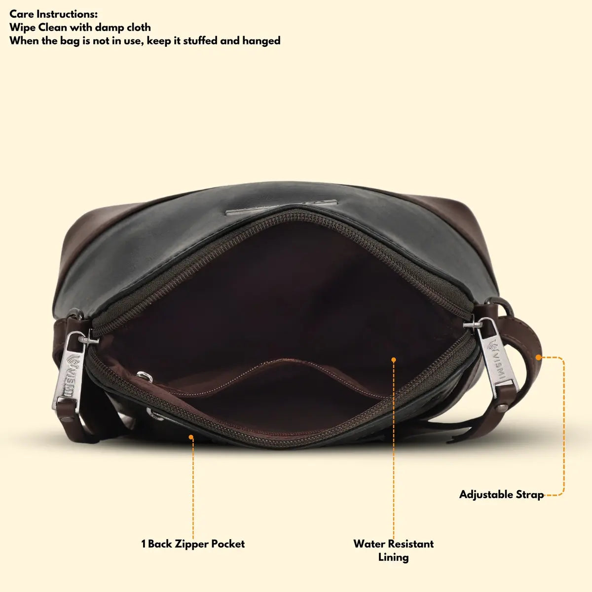 Timeless Luxe Women's Sling Bag - Black