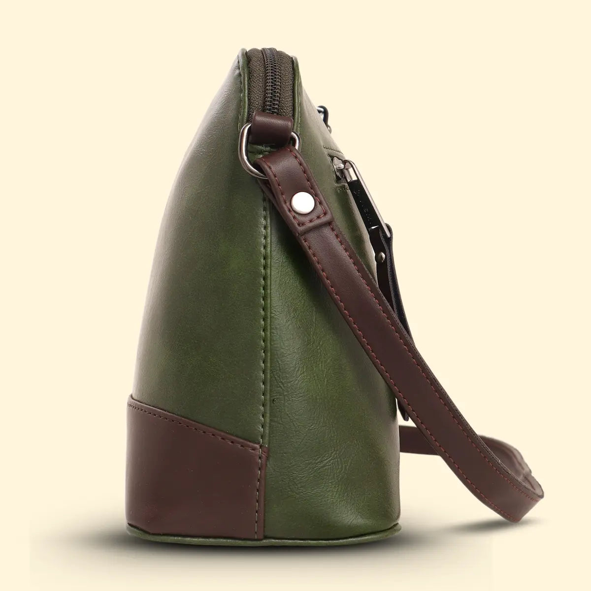 Timeless Luxe Women's Sling Bag - Olive Green
