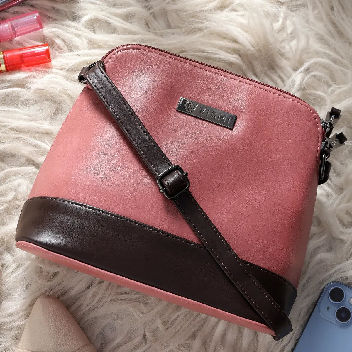Timeless Luxe Women's Sling Bag - Blush Pink