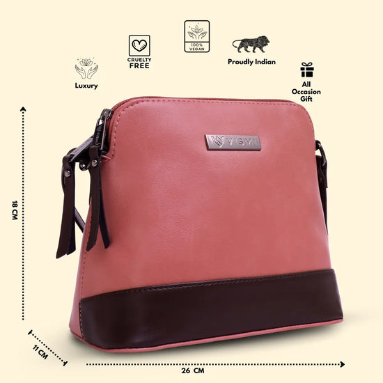 Timeless Luxe Women's Sling Bag - Blush Pink