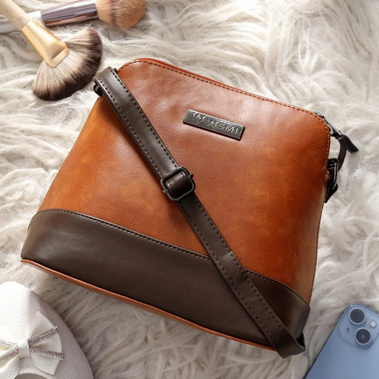 Timeless Luxe Women's Sling Bag - Tan