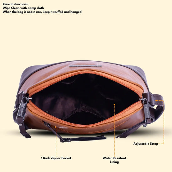Timeless Luxe Women's Sling Bag - Tan