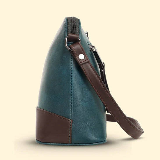 Timeless Luxe Women's Sling Bag - Teal blue