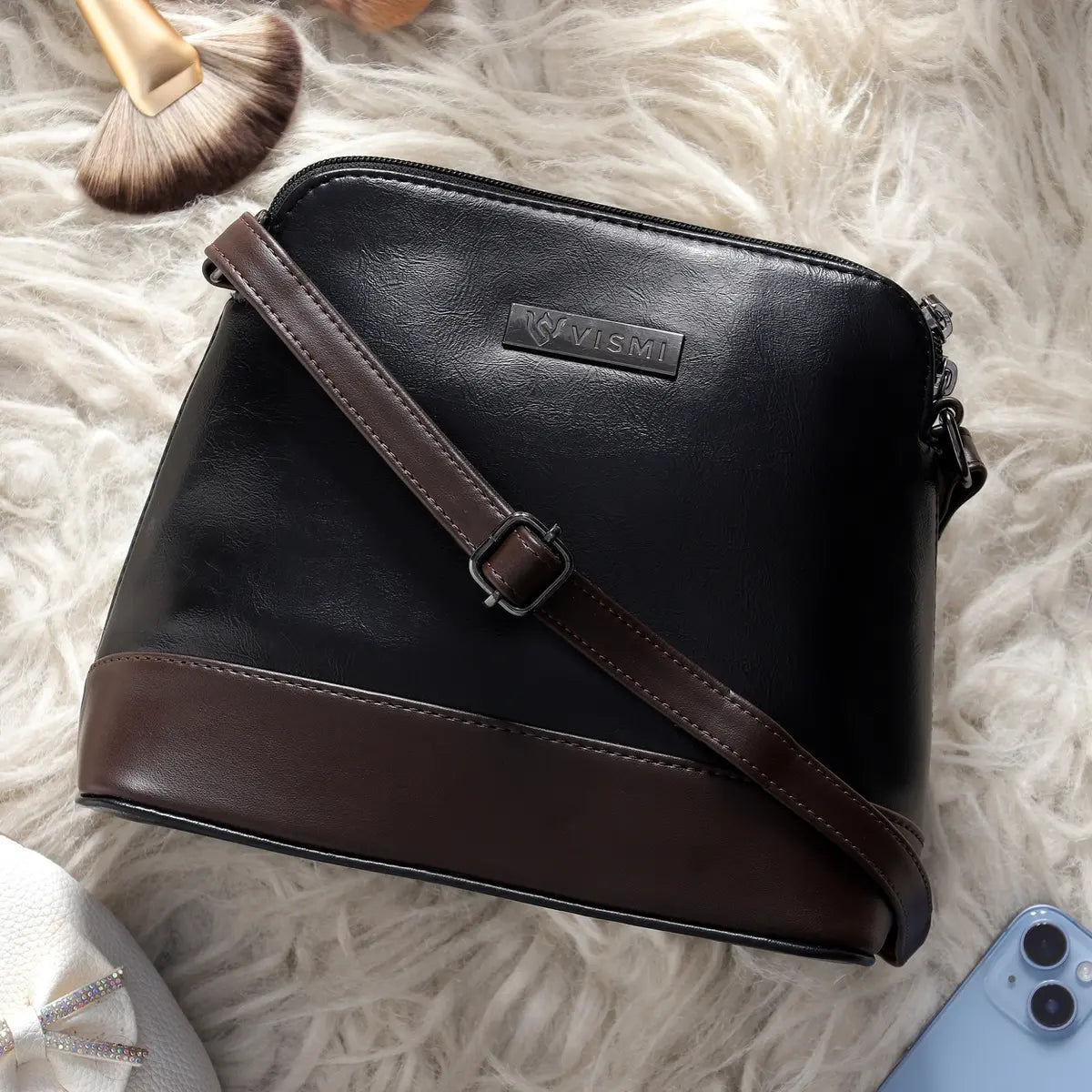 Timeless Luxe Women's Sling Bag - Black