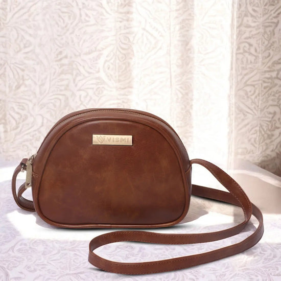Timeless Chic Women's Sling Bag - Tan