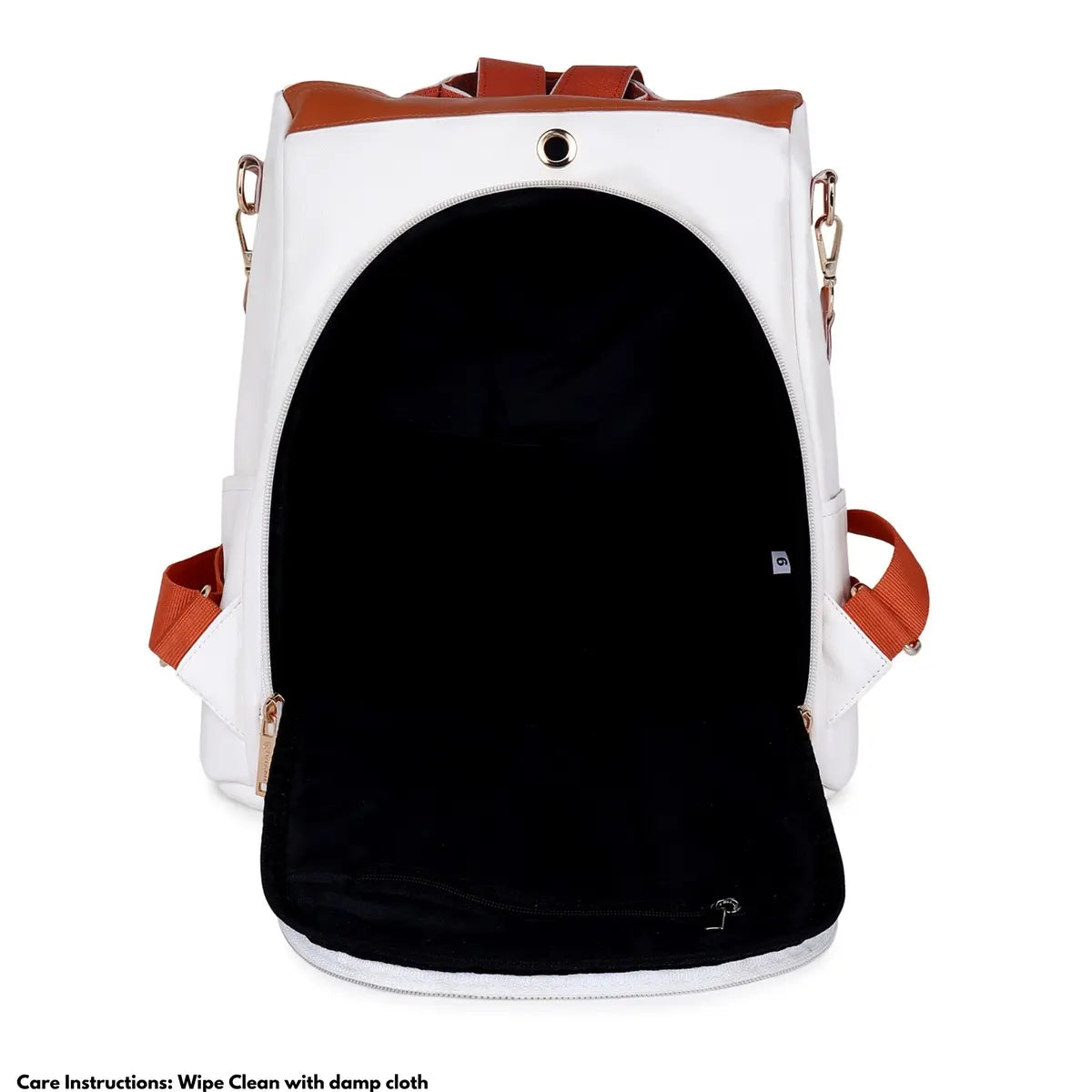 Fashionable-White-Backpack-Handbag-Timeless-Aura-Multi-Purpose-Women’s-Bag