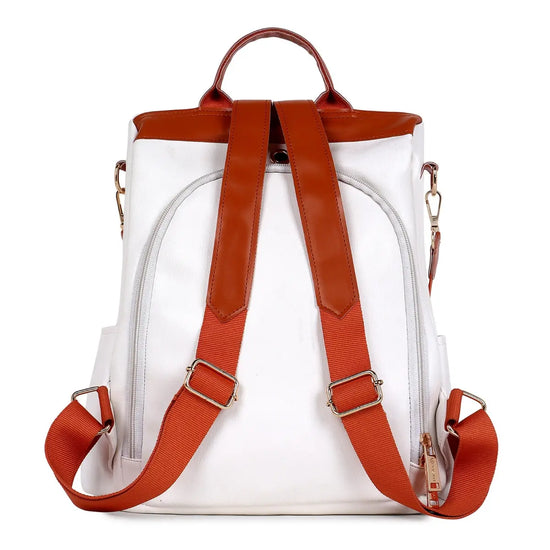 Timeless-Aura-Women’s-Backpack-Handbag-White-Trendy-Everyday-Carry-Bag