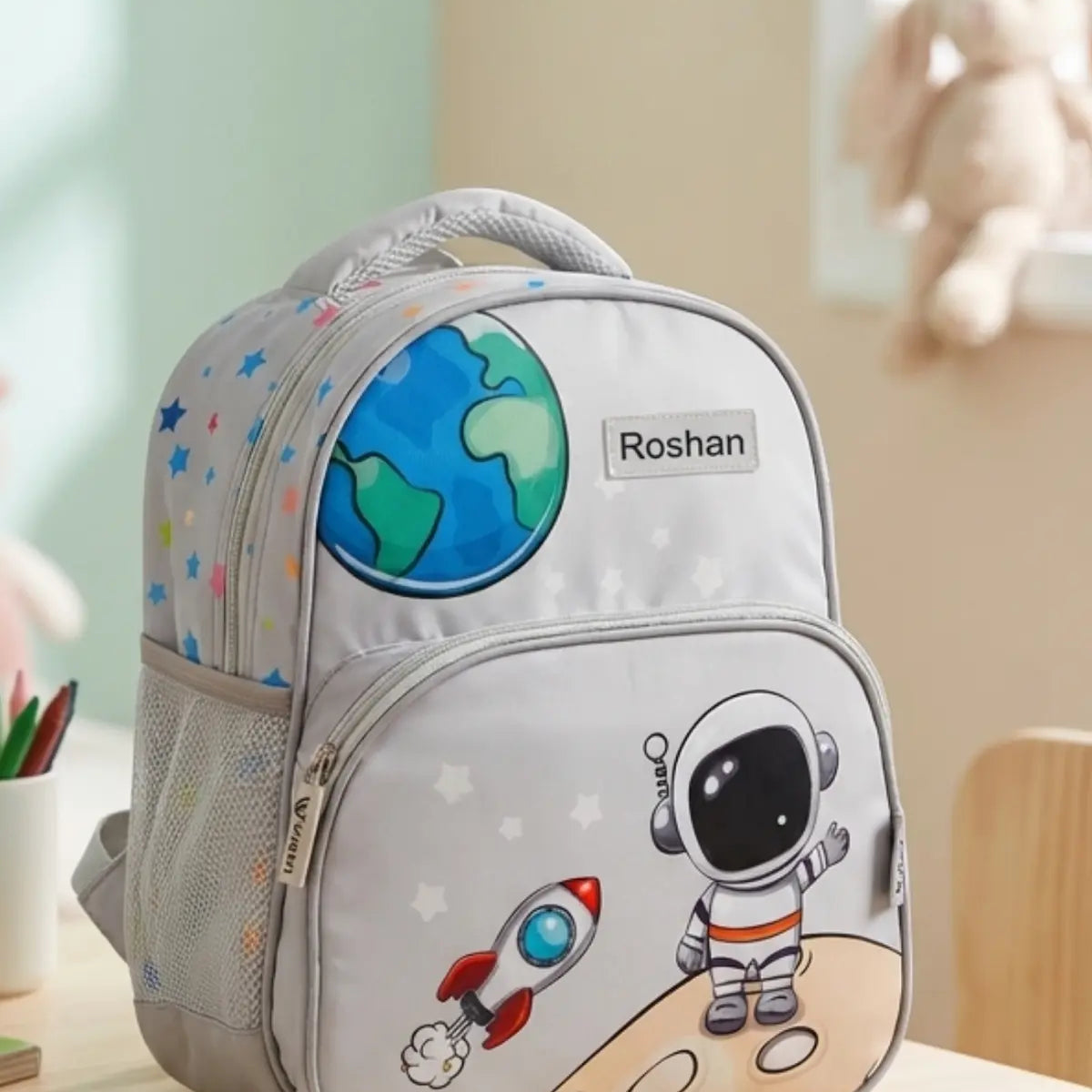 Astronaut School Bag for Kids with Space Theme Design