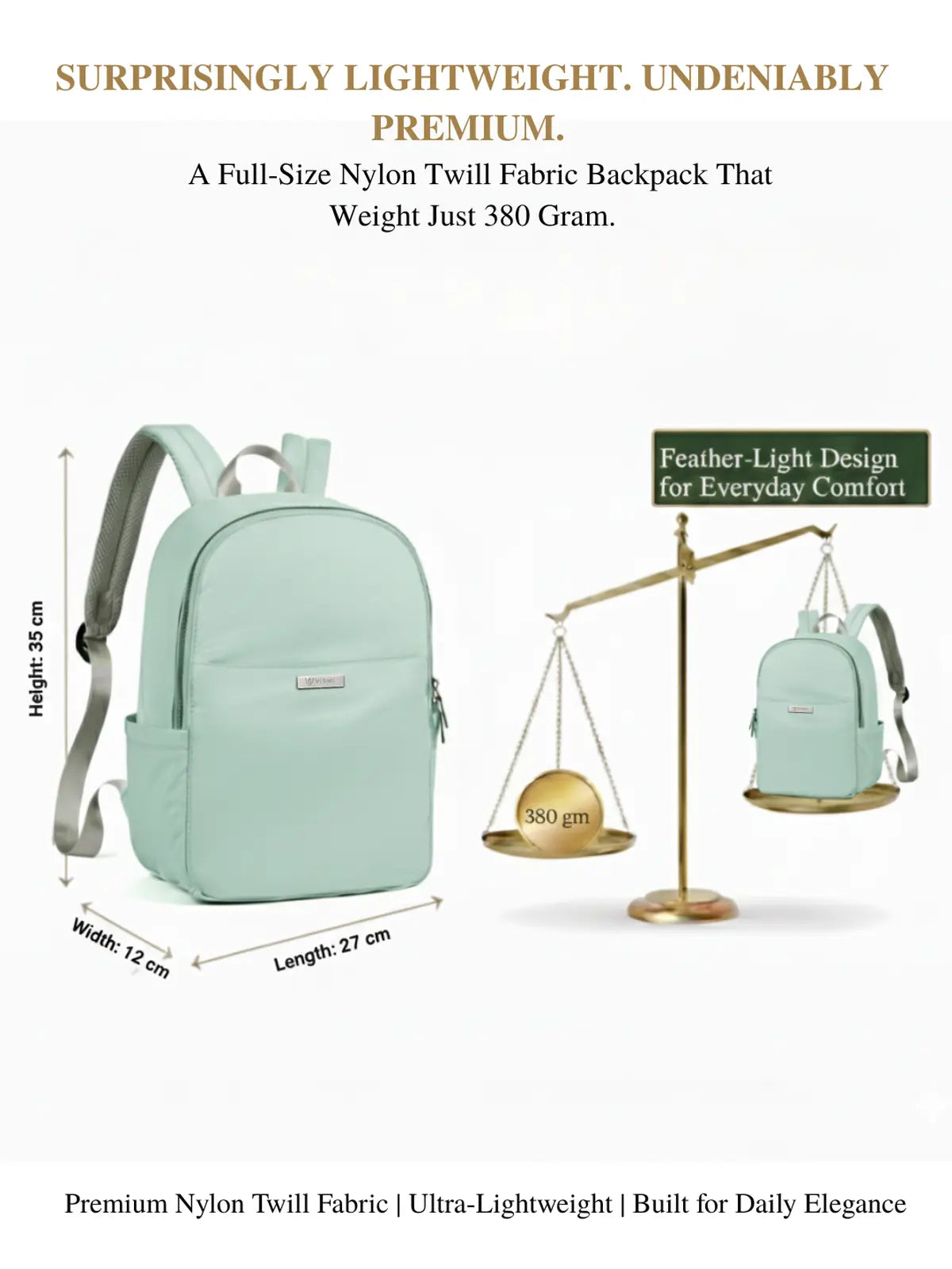 Everyday Essentials Women Backpack - Turquoise