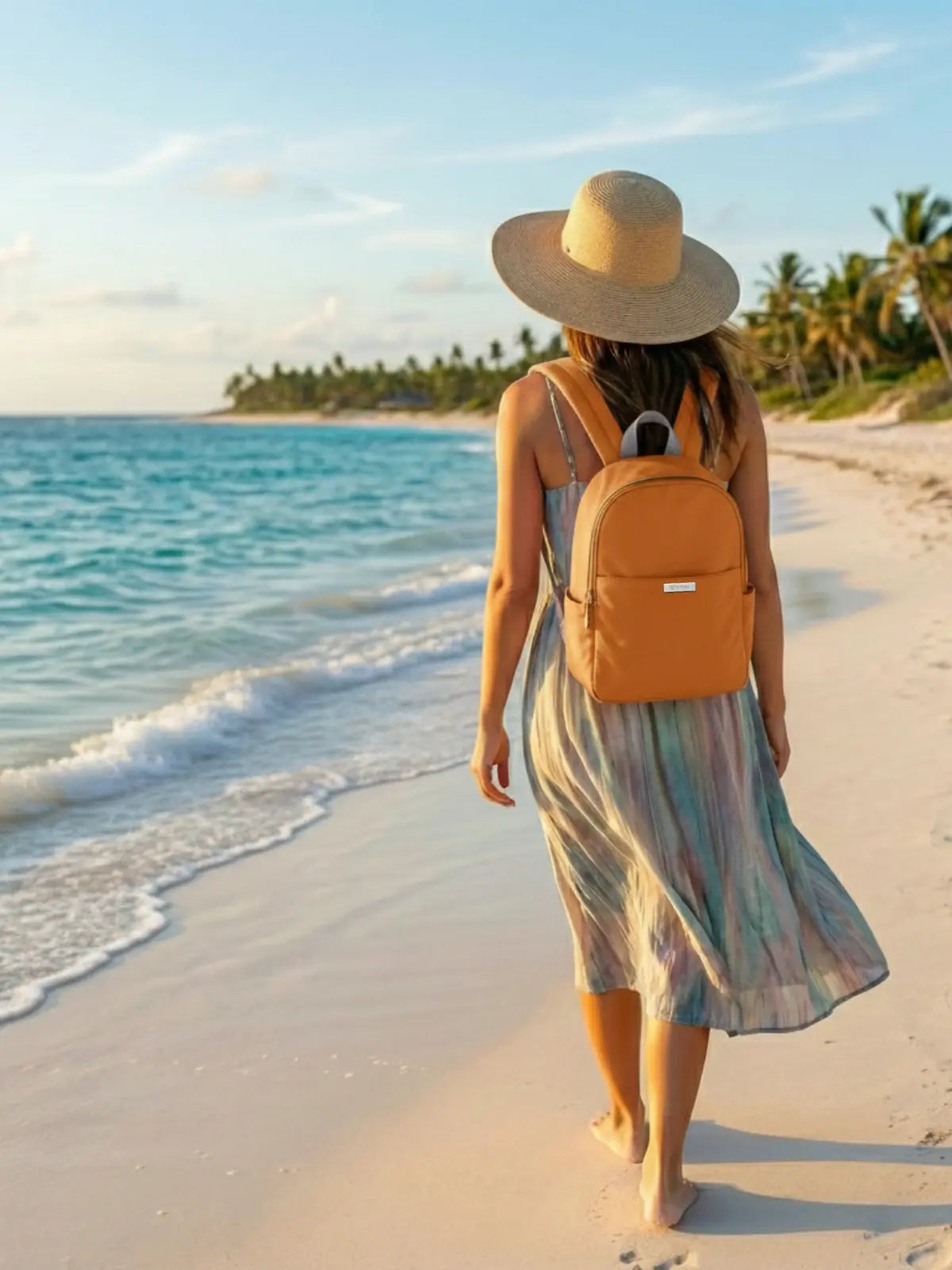 Everyday Essentials Women Backpack - Brick Orange