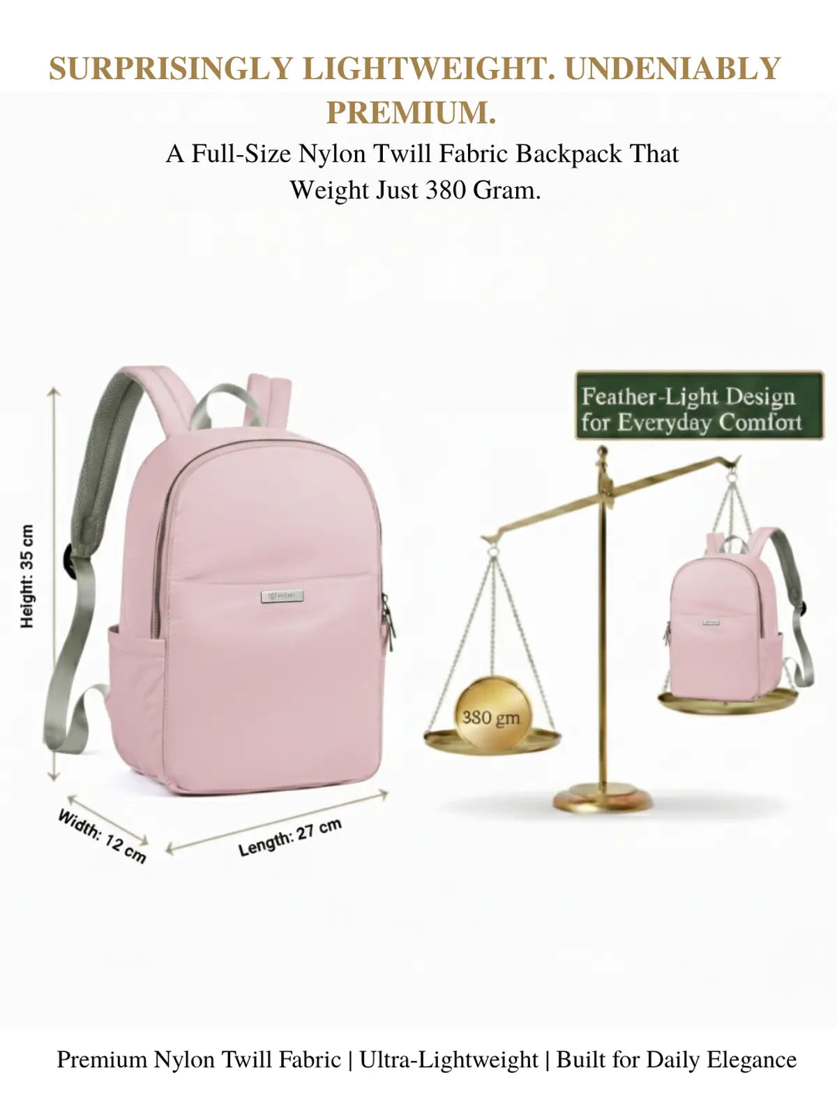 Everyday Essentials Women Backpack - Pink
