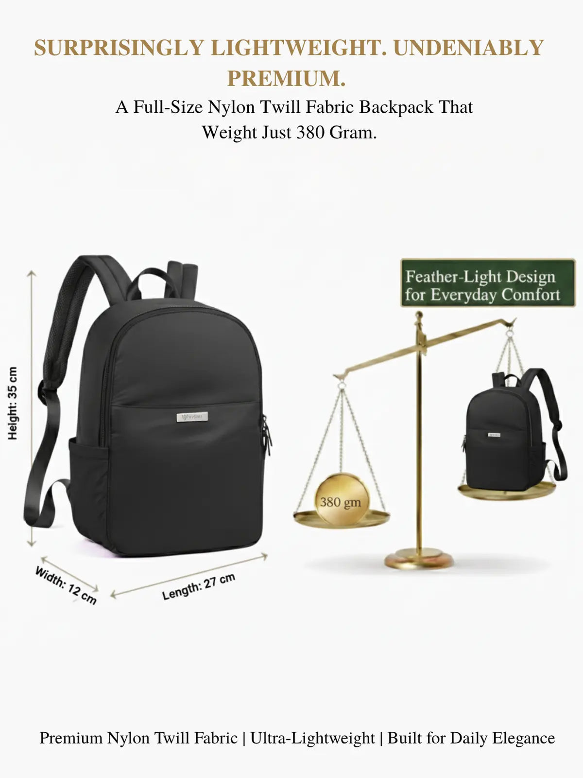 Everyday Essentials Women Backpack - Black