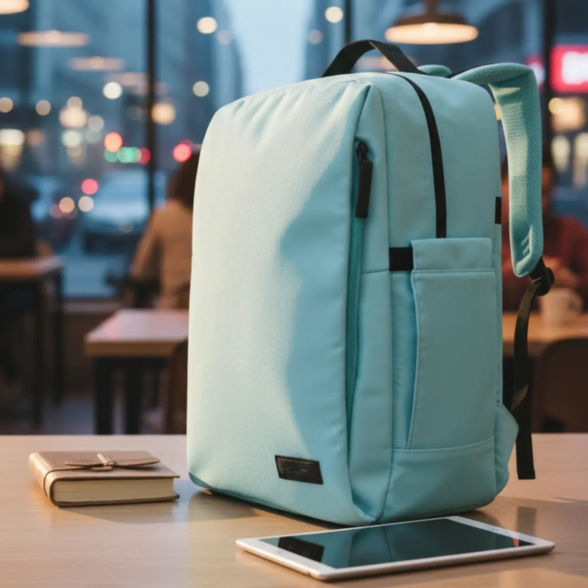 Everyday Essentials Sky Blue Travel Laptop Backpack – stylish office and college bag