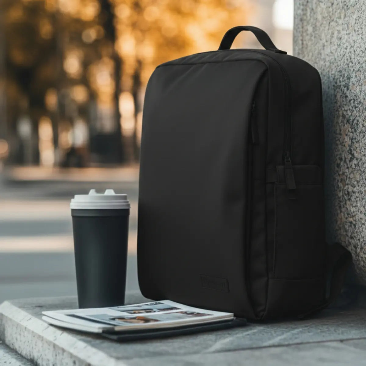 Everyday Essentials Black Travel Laptop Backpack – stylish office and college bag