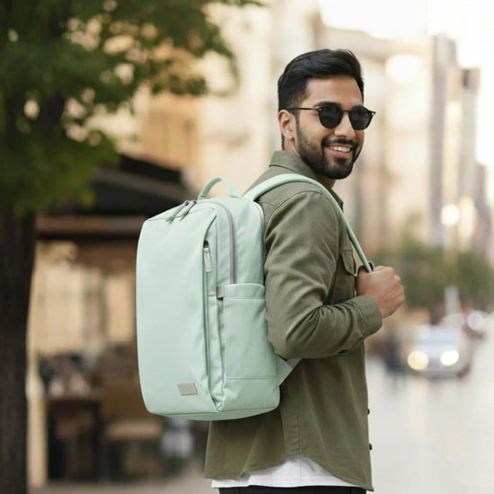 Everyday Essentials Sea Green Travel Laptop Backpack – stylish office and college bag