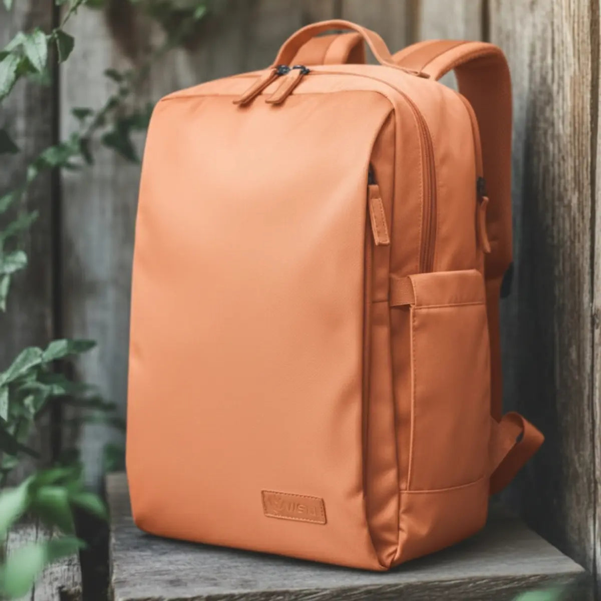 Everyday Essentials Orange Travel Laptop Backpack – stylish office and college bag