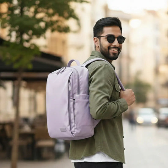 Everyday Essentials Lavender Travel Laptop Backpack – stylish office and college bag