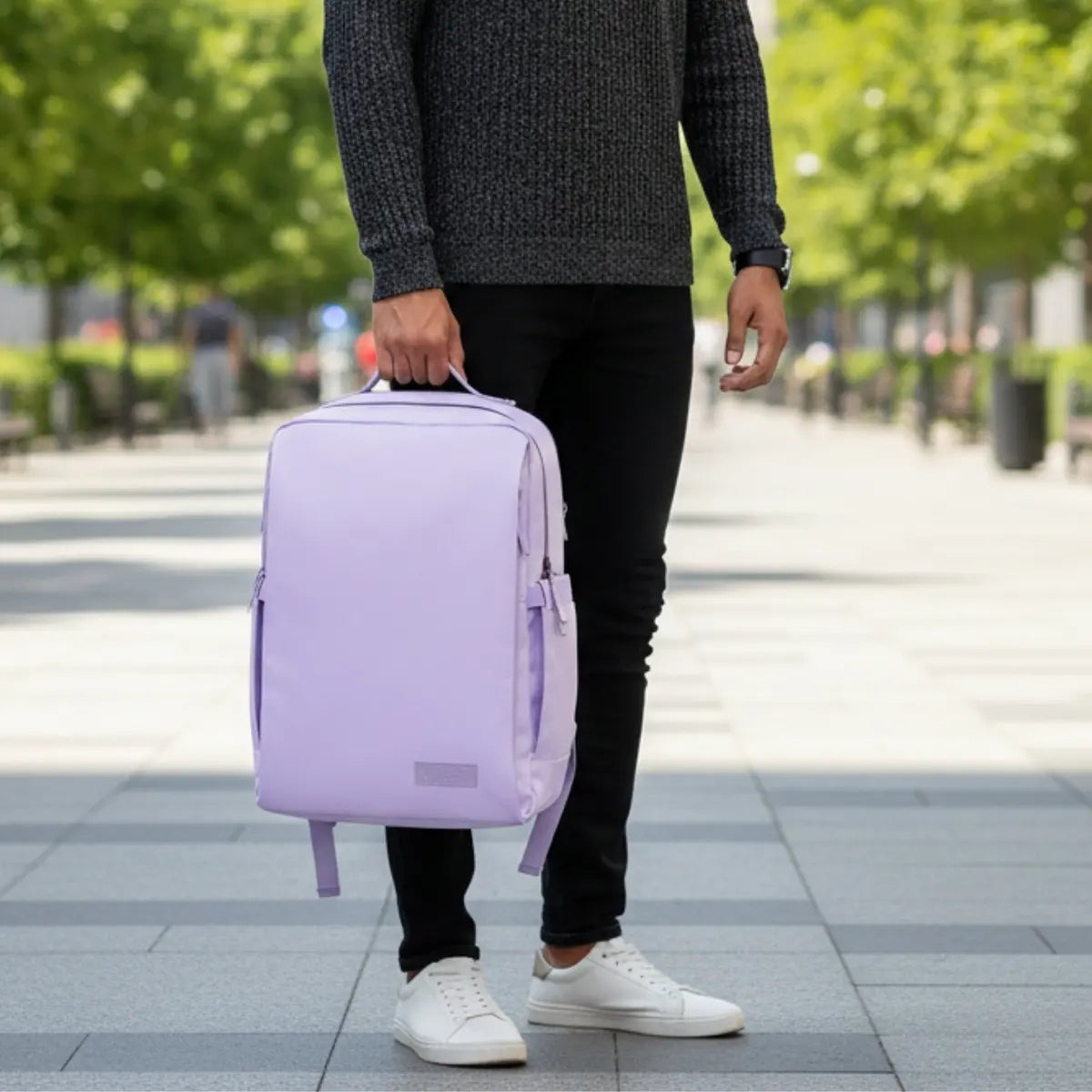 Everyday Essentials Lavender Travel Laptop Backpack – stylish office and college bag