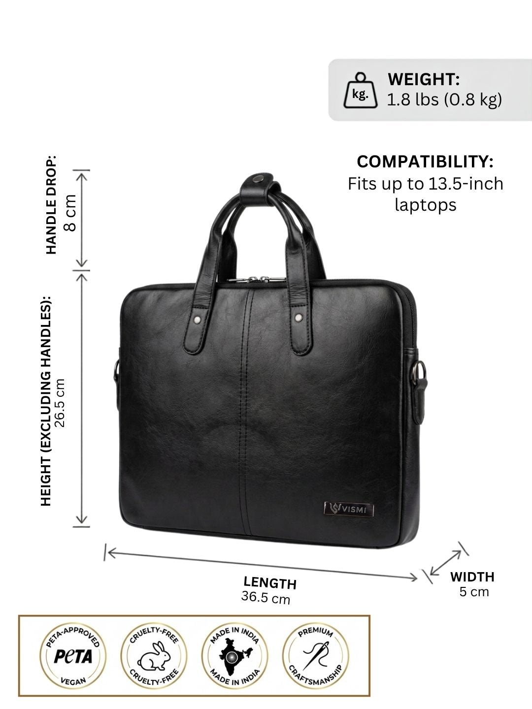 Timeless Kairo Laptop Bag - Black