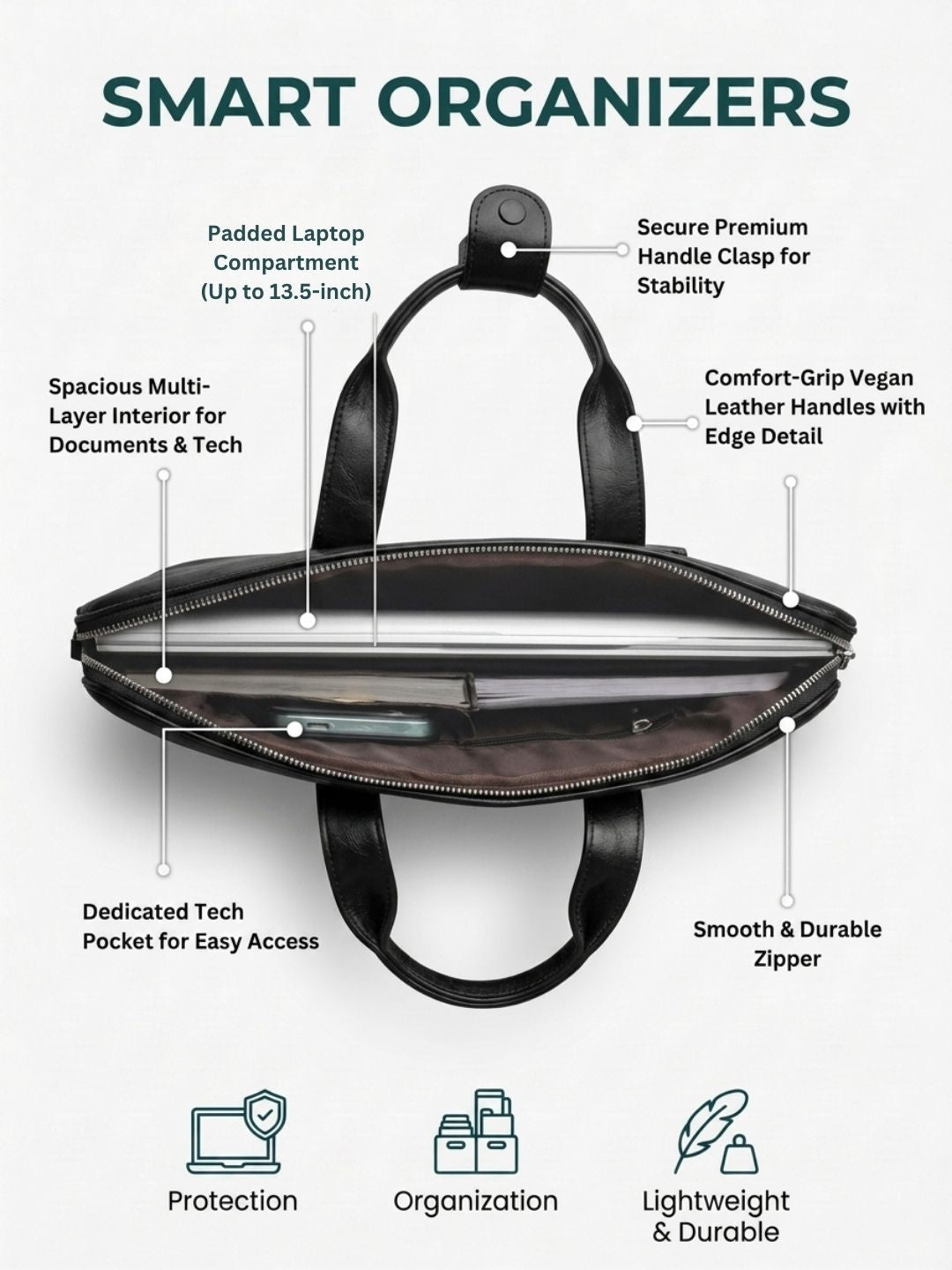 Timeless Kairo Laptop Bag - Black