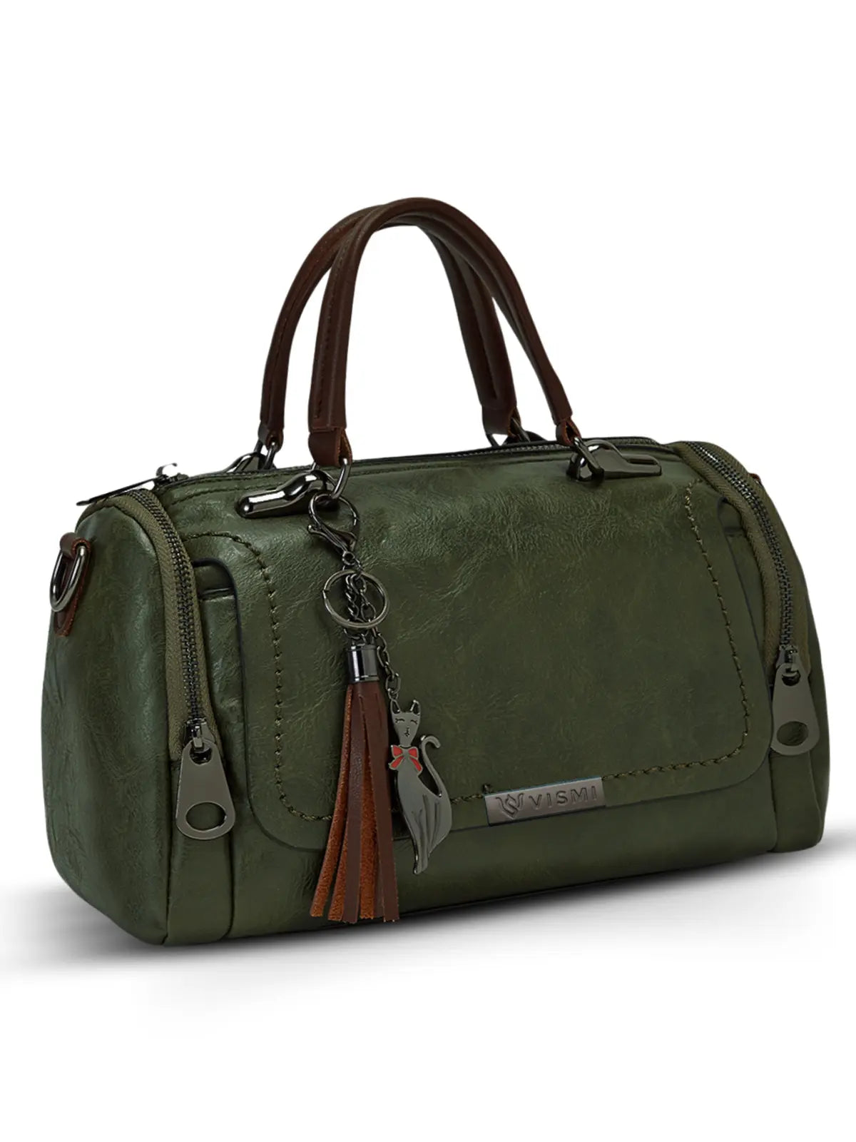 Timeless Mystique Satchel Handbag - Olive Green
