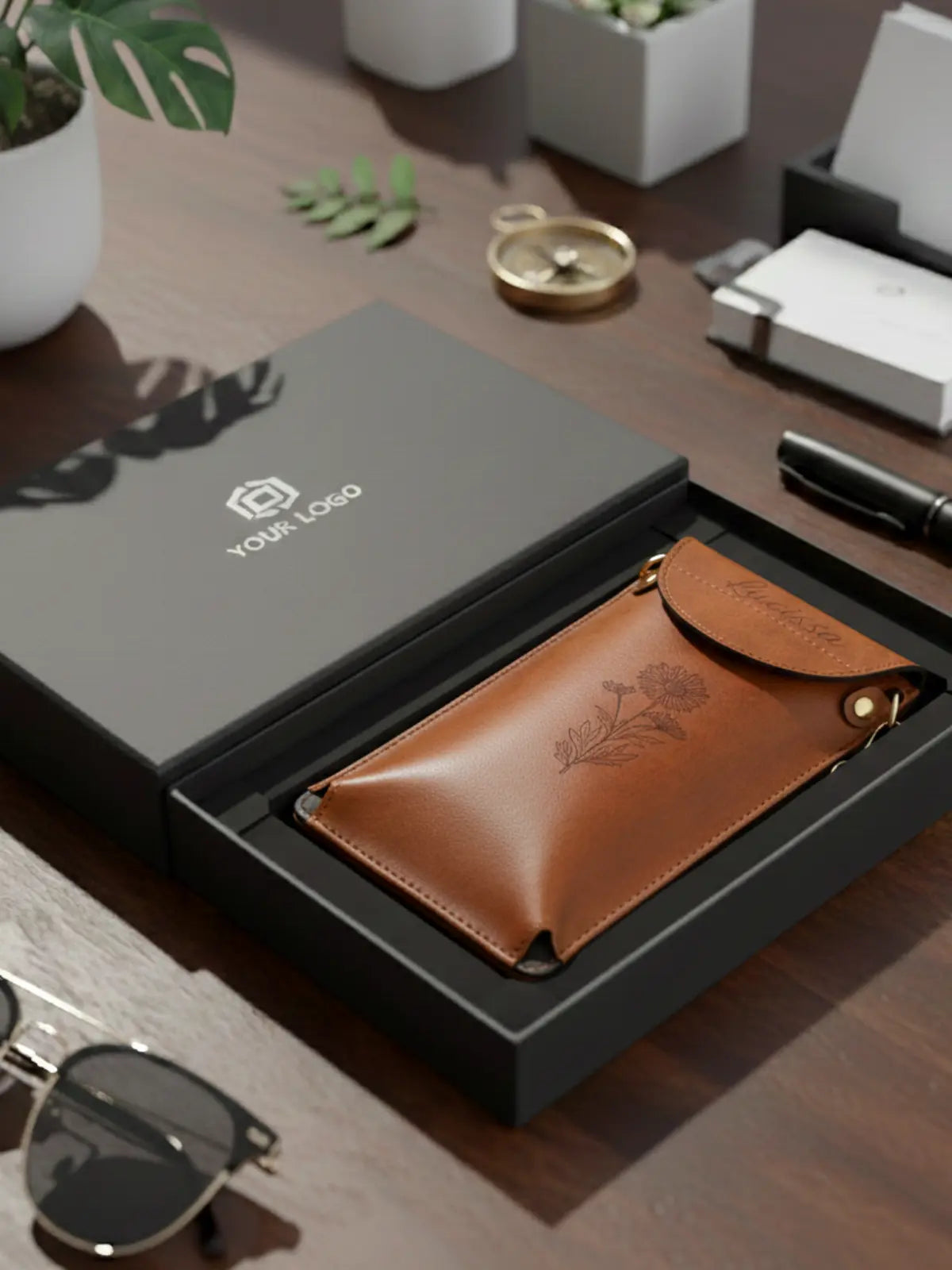 Formé Phone Sling Bag - Tan