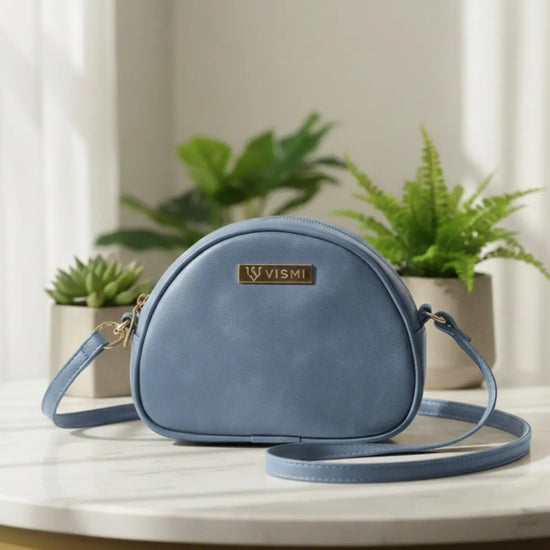 Timeless Chic Women's Sling Bag - Sky Blue