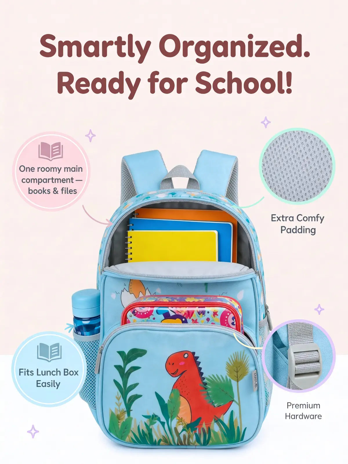 Everyday Essentials Pre School Bag - Dinosaur