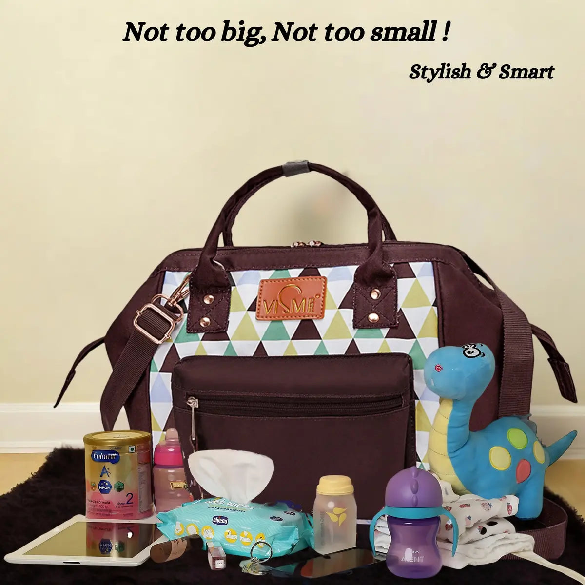 brown-mini-diaper-bag-for-moms-vismiintrend-lightweight-baby-bag