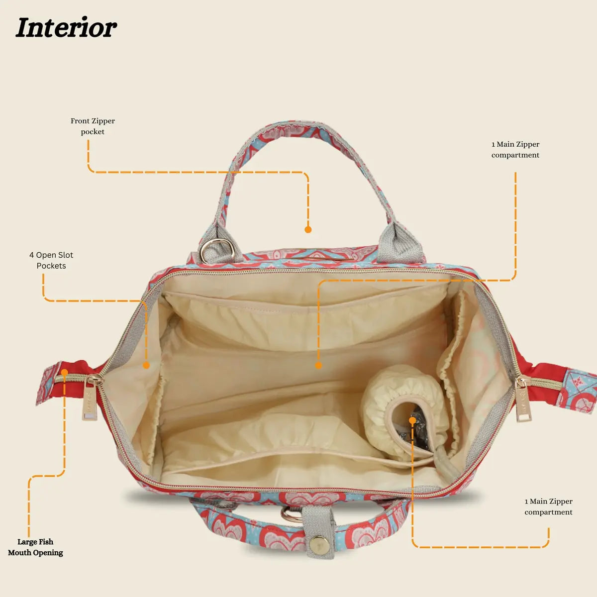 Itsy Bitsy Mini Diaper Bag - Red