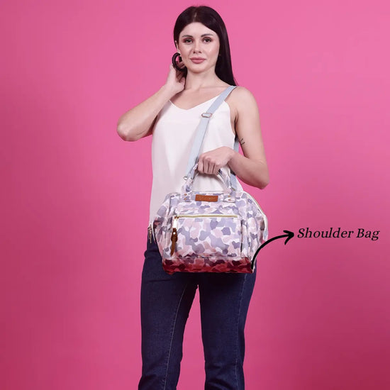 Itsy Bitsy Mini Diaper Bag - White Camoflogue