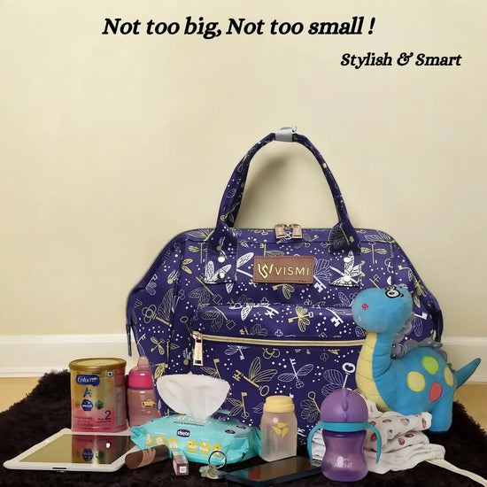 Itsy Bitsy Mini Diaper Bag - Flying Keys Purple