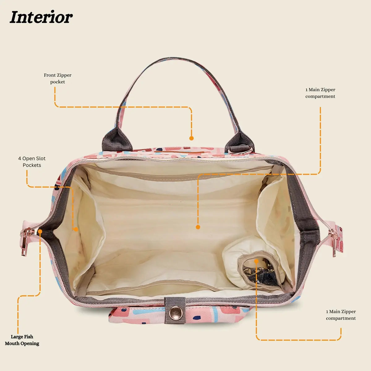 Itsy Bitsy Mini Diaper Bag - Pink